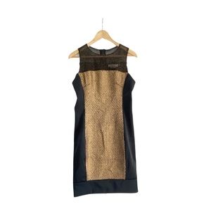 NWT DS Dress l Gold and black l Size 6